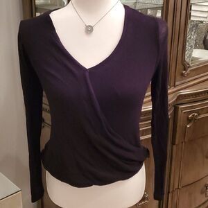 Black long sleeve classy v neck shirt. Size XS